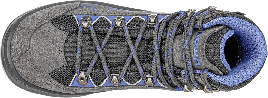 LOWA Stiefel mittel KODY EVO GTX MID JUNIOR 29 EU Anthrazit Blau, 29 EU Anthrazit Blau