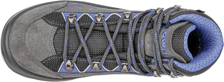 LOWA Stiefel mittel KODY EVO GTX MID JUNIOR 29 EU Anthrazit Blau, 29 EU Anthrazit Blau