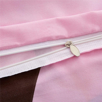 AShanlan Kinderbettwäsche Mädchen 135 x 200 Rosa 2 Teilig Eule 100% Mikrofaser Kinder Mädchen Bettbe