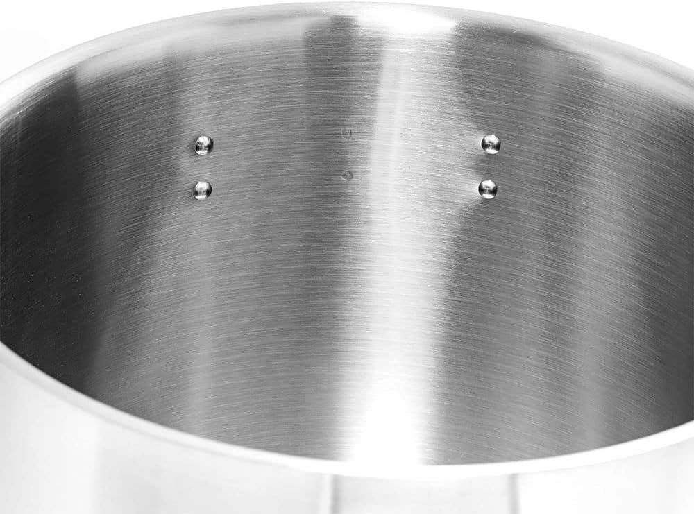 Hoch Edelstahl Kochtopf | 50L Liter | Deckel | Topf | Induktion, Gasherd, Elektro | Spülmaschinengee