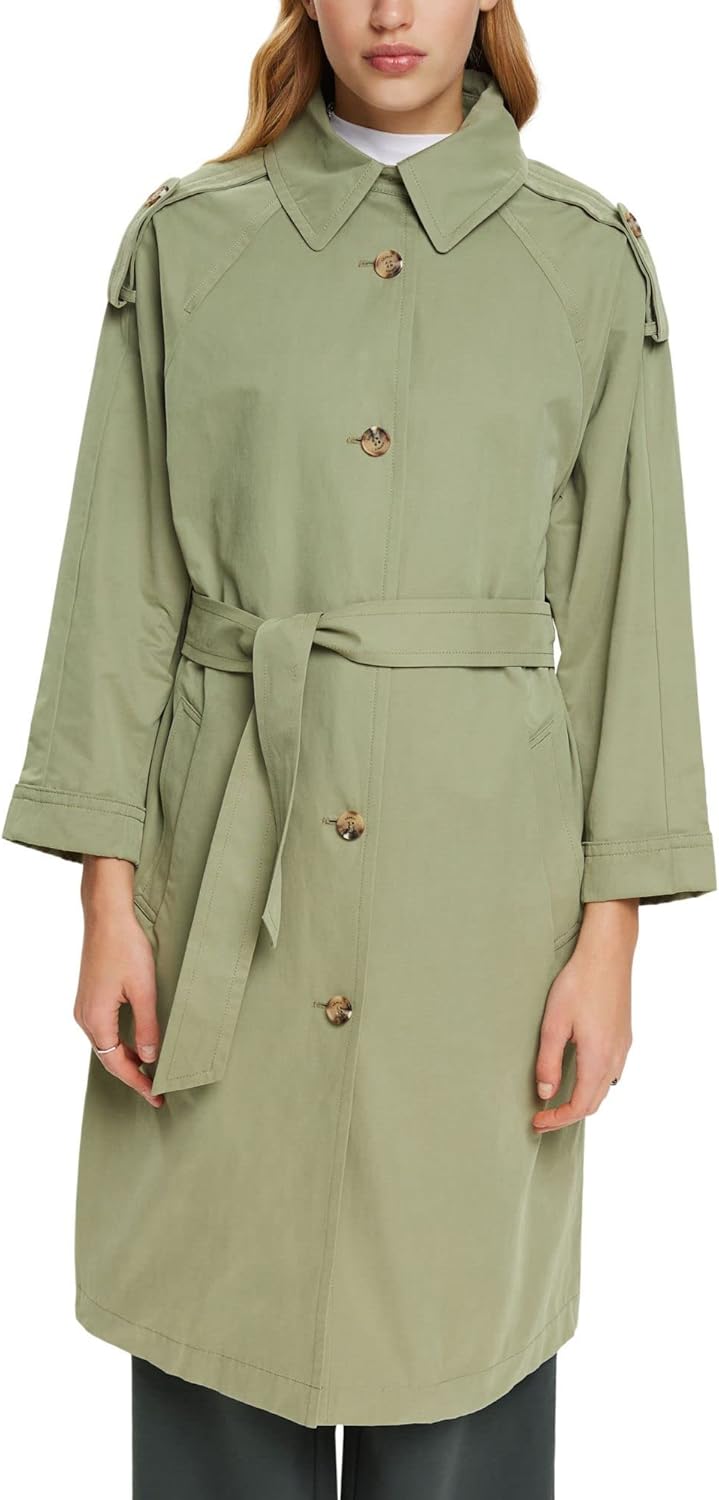 ESPRIT Damen Jacke S 345/LIGHT KHAKI, S 345/LIGHT KHAKI