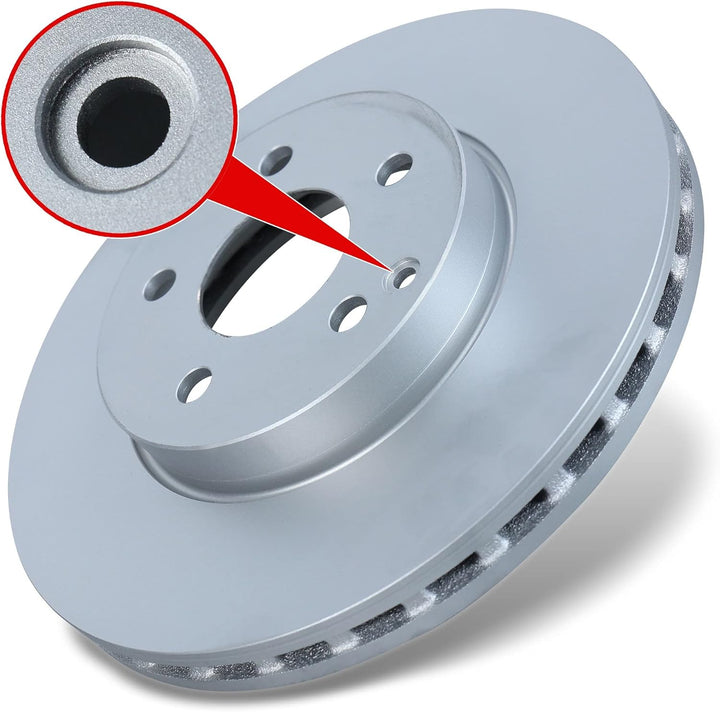 ATE Bremsenset Vorderachse inkl. Bremsscheiben vorne Ø 295 mm belüftet und Bremsbeläge vorne + Versc