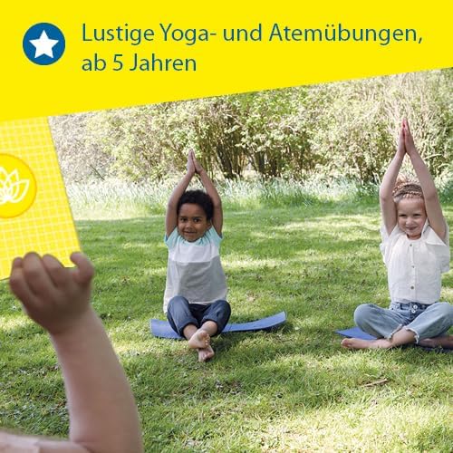 SES Creative | Animal Yoga für Kinder | Yoga-Spielset | 27 Karten mit von Tieren inspirierten Körper