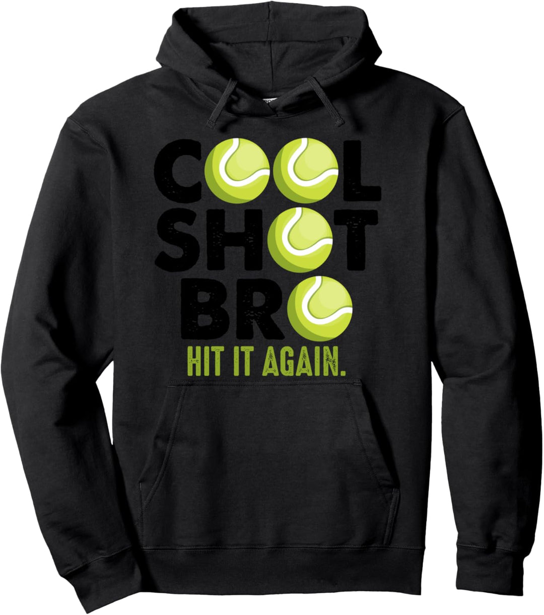 tennisschläger tennisball tennisplatz tennis-coach Pullover Hoodie