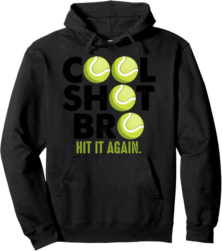 tennisschläger tennisball tennisplatz tennis-coach Pullover Hoodie