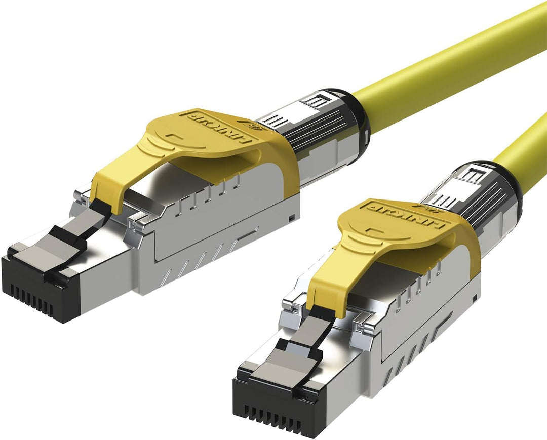 LINKUP - [GHMT & DSX8000 Zertifiziert Cat8-Ethernet-Patchkabel S/FTP 22AWG Doppelt Geschirmtes Massi