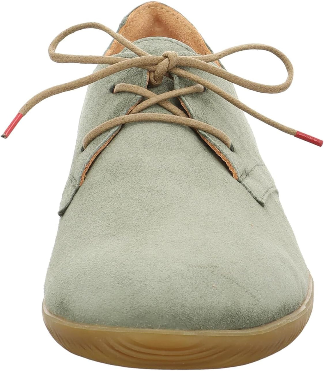 Think! Herren Hauki Chromfrei Gegerbte Nachhaltige Schnürhalbschuhe 45 EU 7000 Olive, 45 EU 7000 Oli
