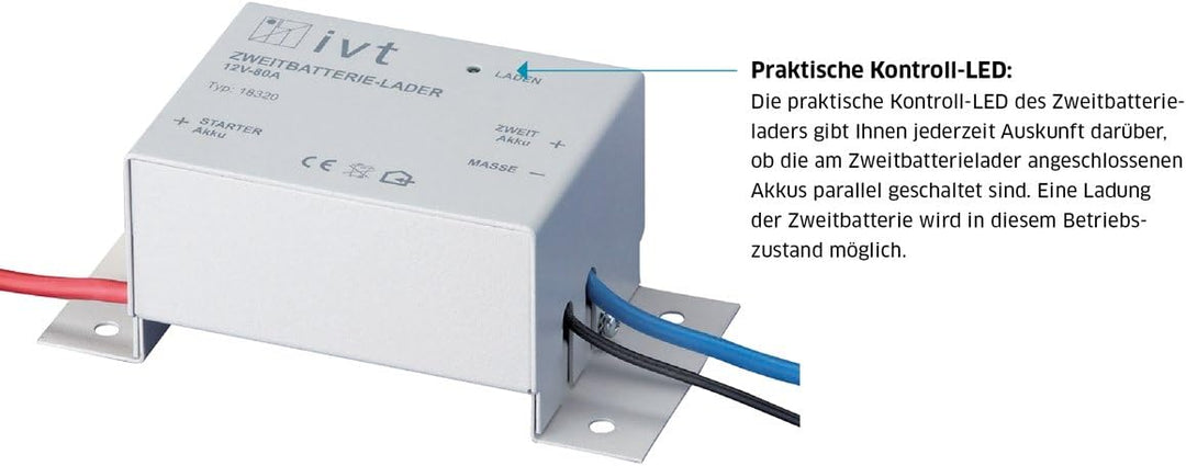 IVT Innovative Versorgungstechnik Zweitbatterie-Lader 12 V / 80 A