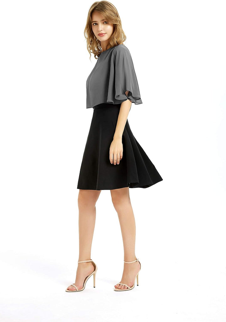 BUCUXE Weicher Chiffon-Schal für Damen, für Abendkleid, Hochzeit, Umhang, Bolero, Überwurf Einheitsg