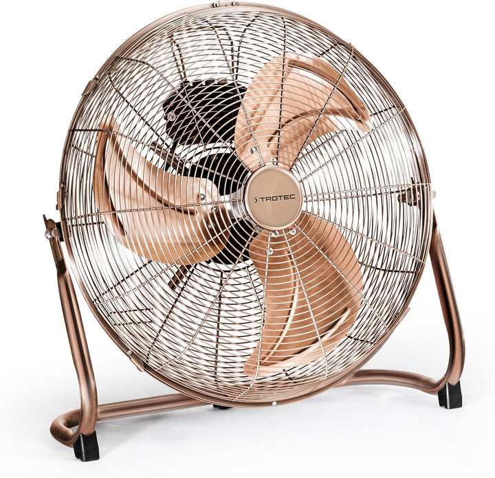 TROTEC Bodenventilator TVM 17 – 100 Watt, Neigungswinkel 110°, 3 Stufen, Ø 45 cm, kippfester Stand,