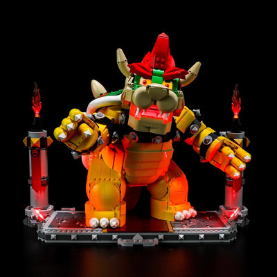 BRIKSMAX 71411 Led Licht für Lego Der mächtige Bowser - Compatible with Lego Super Mario Bausteinen