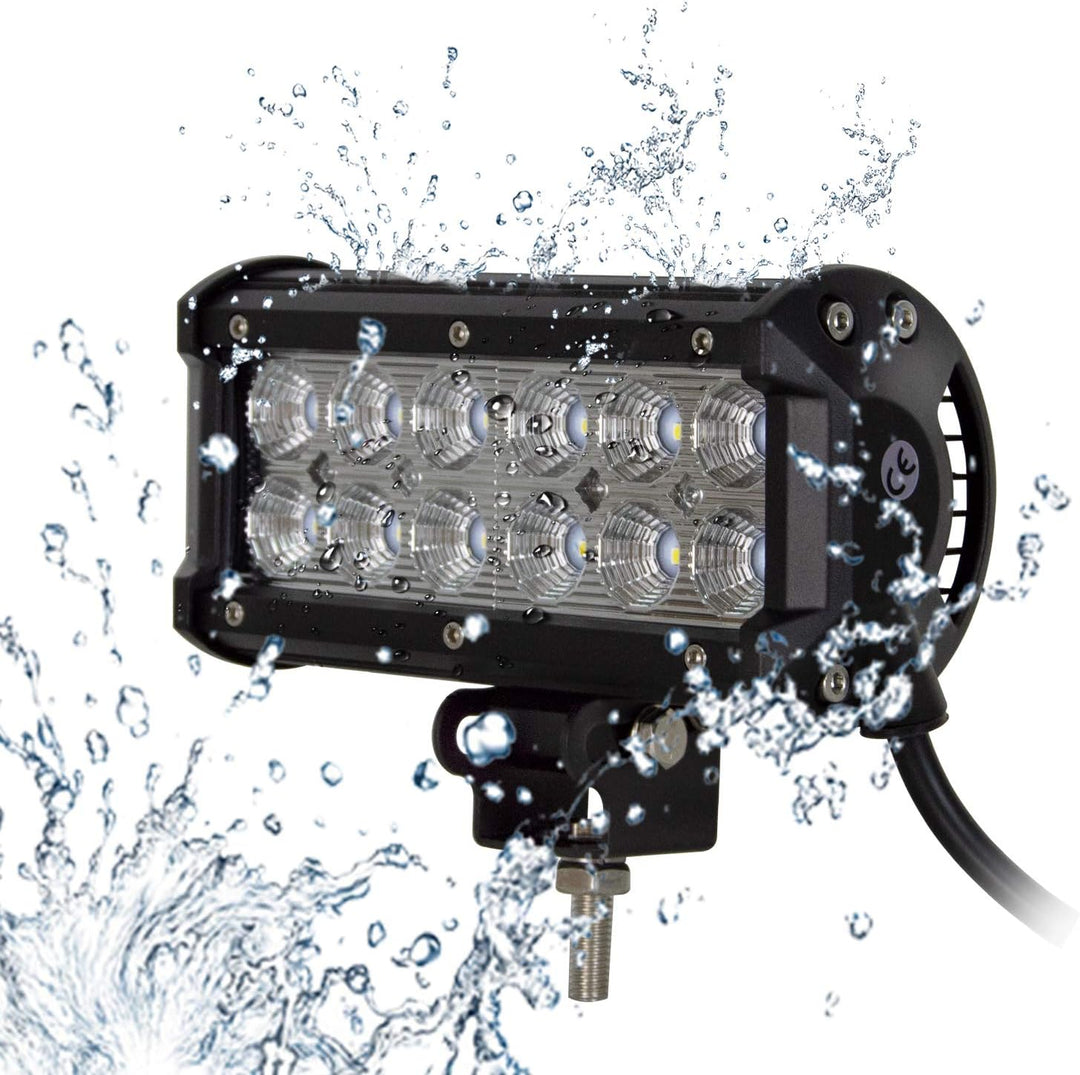 AUXTINGS LED Arbeitsscheinwerfer 7 inch(18 cm) 36W LED Zusatzscheinwerfer 3600LM Auto Scheinwerfer O