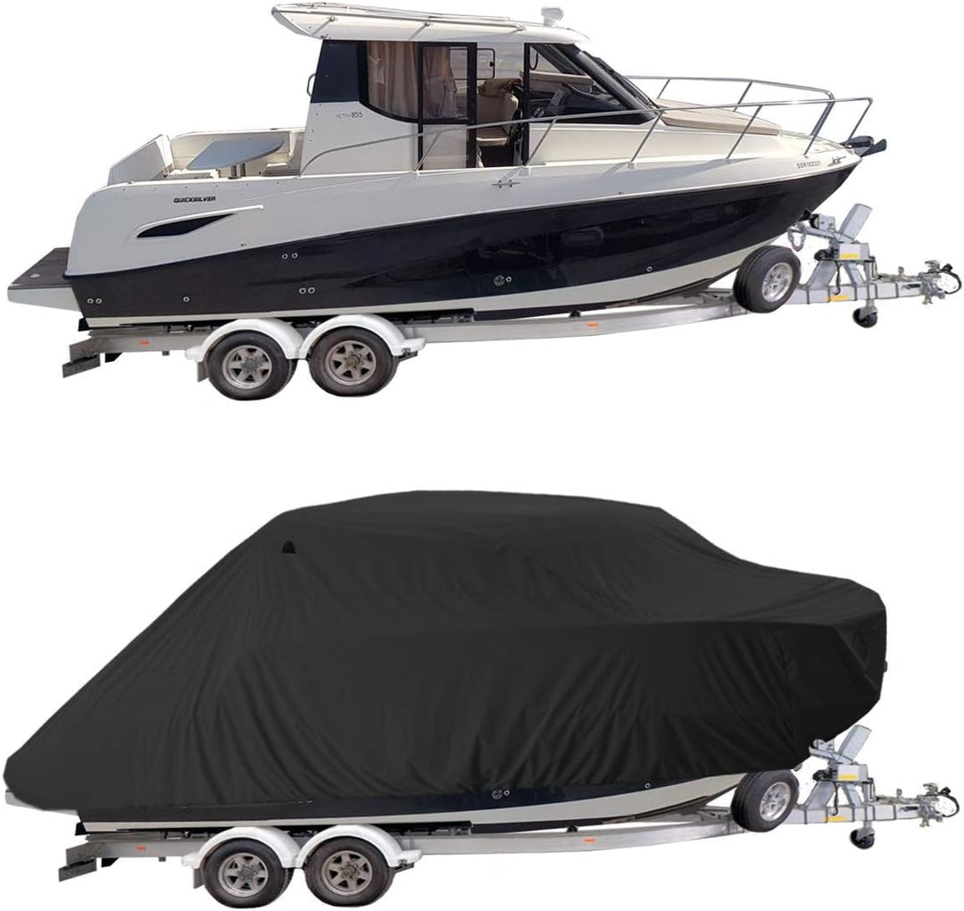 Oceansouth Abdeckung für Quicksilver 855 Activ Cruiser Schwarz, Schwarz