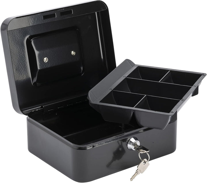 Burg-Wächter CB02BK 20,3 cm Geldkassette, Schwarz, 20 cm, Schwarz