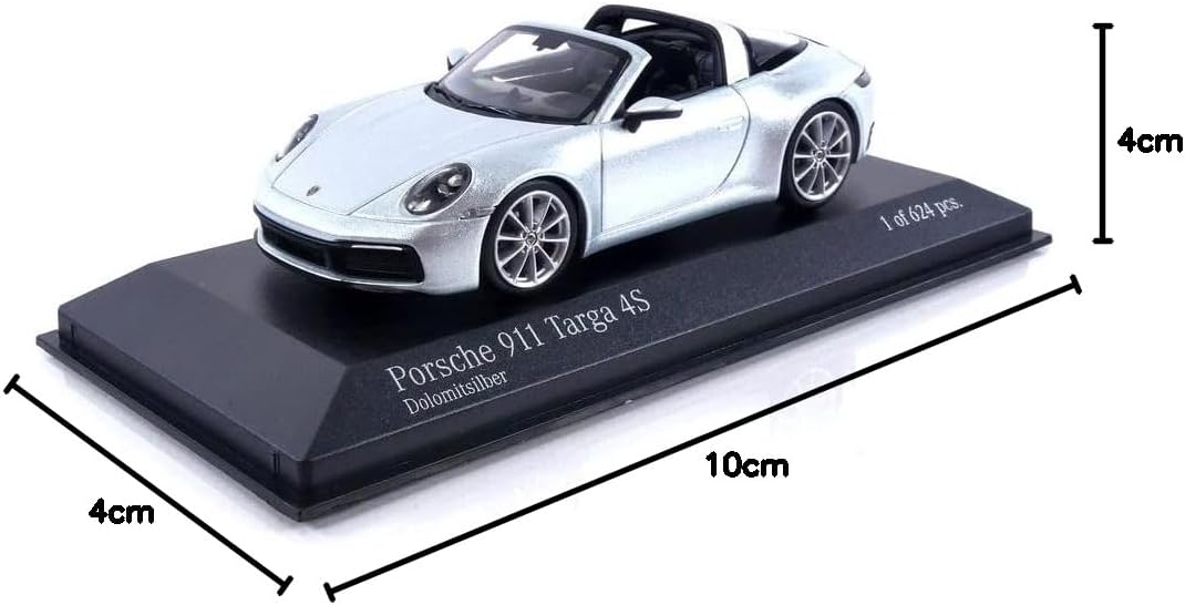 Minichamps 410069560 1:43 Porsche 911 (992) Targa-2020-Silver Collectible Miniature Car, Silber