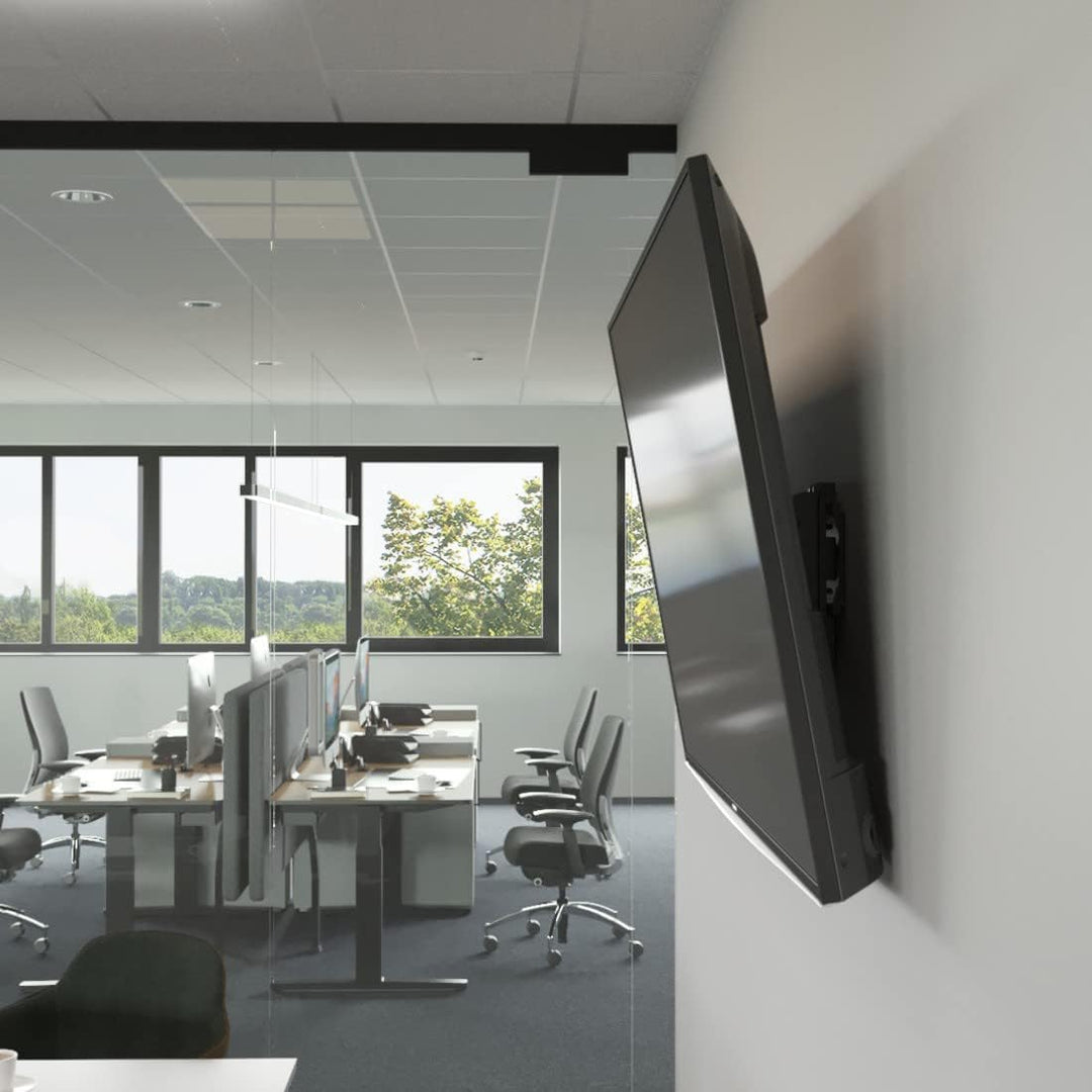 Hama TV Wandhalterung, neigbar, mit Diebstahlschutz (TV Wandhalterung 37-90 Zoll, VESA 100x100 bis V
