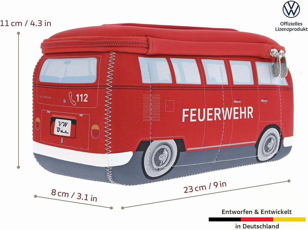 BRISA VW Collection - T1 Bulli Bus Kulturbeutel Kosmetiktasche | Volkswagen Universaltasche Waschbeu