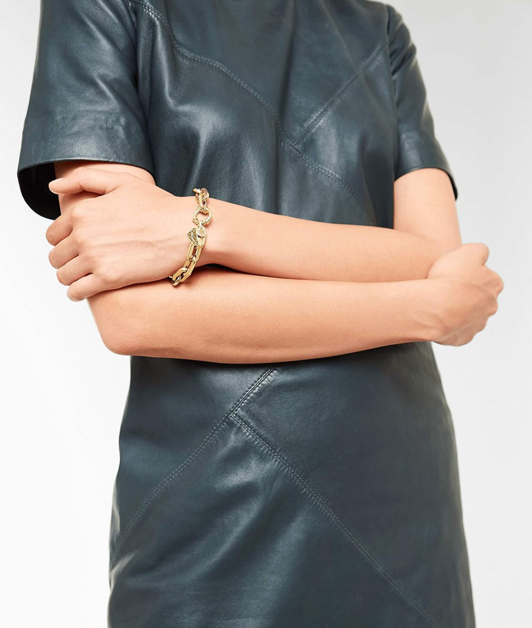 LIEBESKIND BERLIN Damen-Statement-Armbänder Edelstahl LJ-0310-B-20 Gold Chunky, Gold Chunky