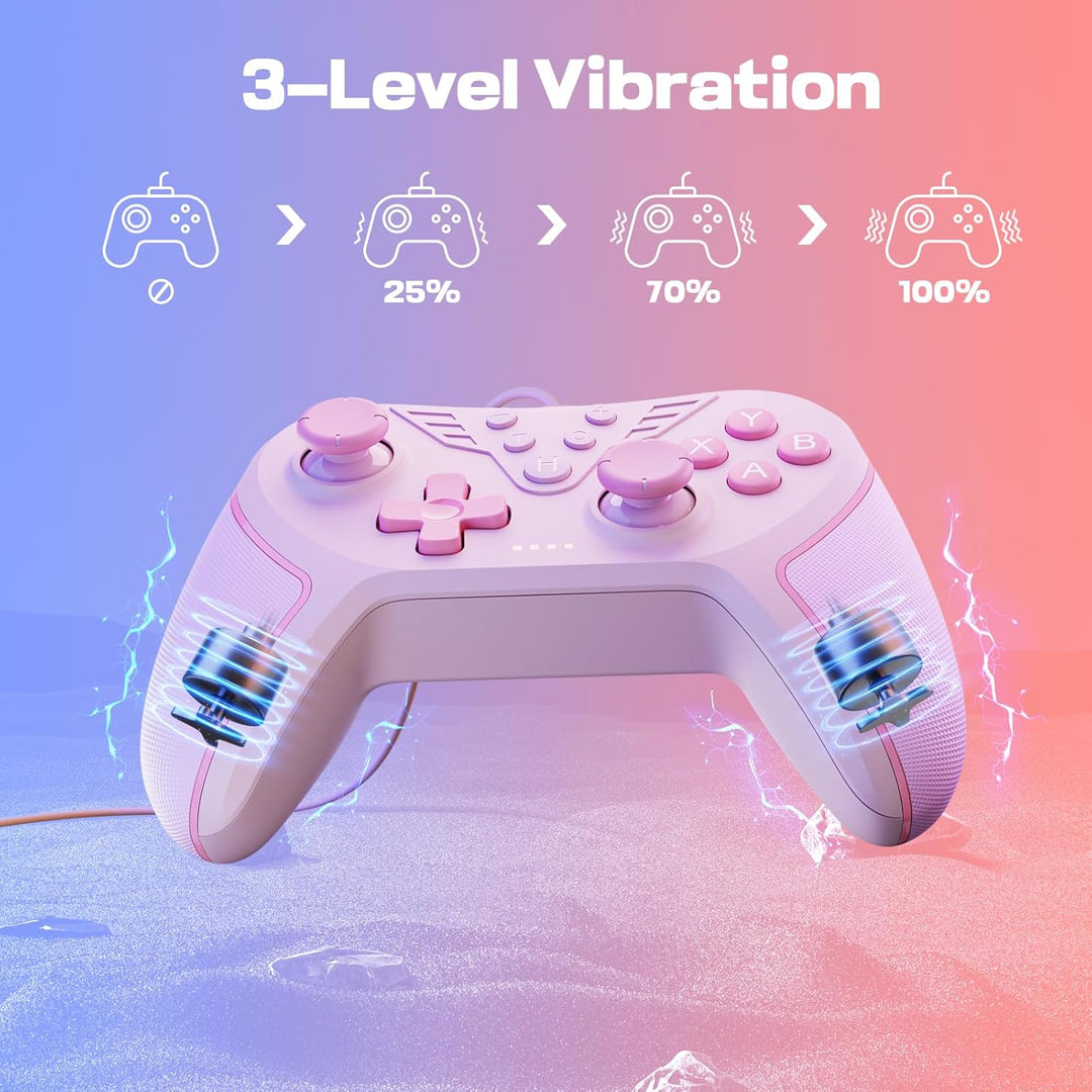 RivalPlay PC Controller mit 2-Tasten-Zuordnung, Kabelgebundener Joystick Controller Kompatibel für W