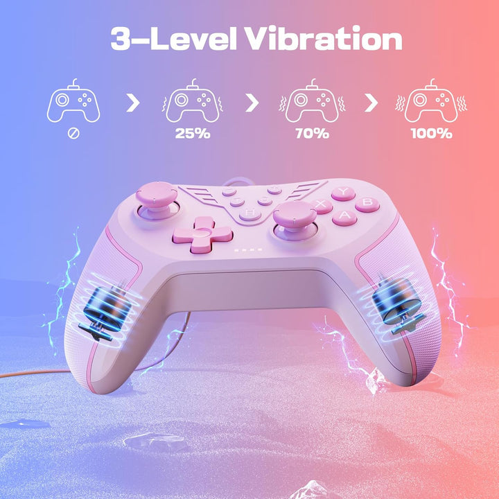 RivalPlay PC Controller mit 2-Tasten-Zuordnung, Kabelgebundener Joystick Controller Kompatibel für W