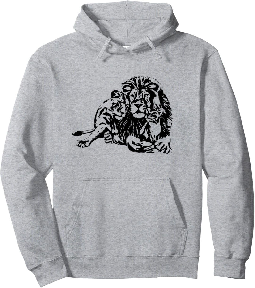 Löwen Löwenrudel Motiv Afrika Raubkatze Löwenmähne Löwe Pullover Hoodie
