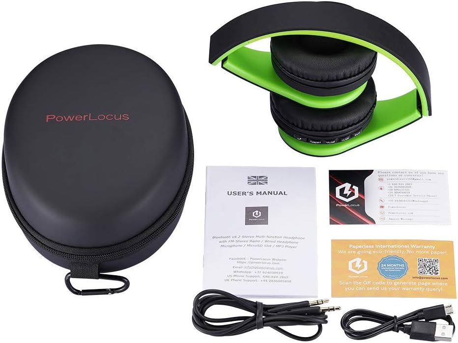 PowerLocus P1 Bluetooth Kopfhörer Kabellos, Wireless 5.3 Bluetooth Kopfhörer Over-Ear, Over Ear Kopf