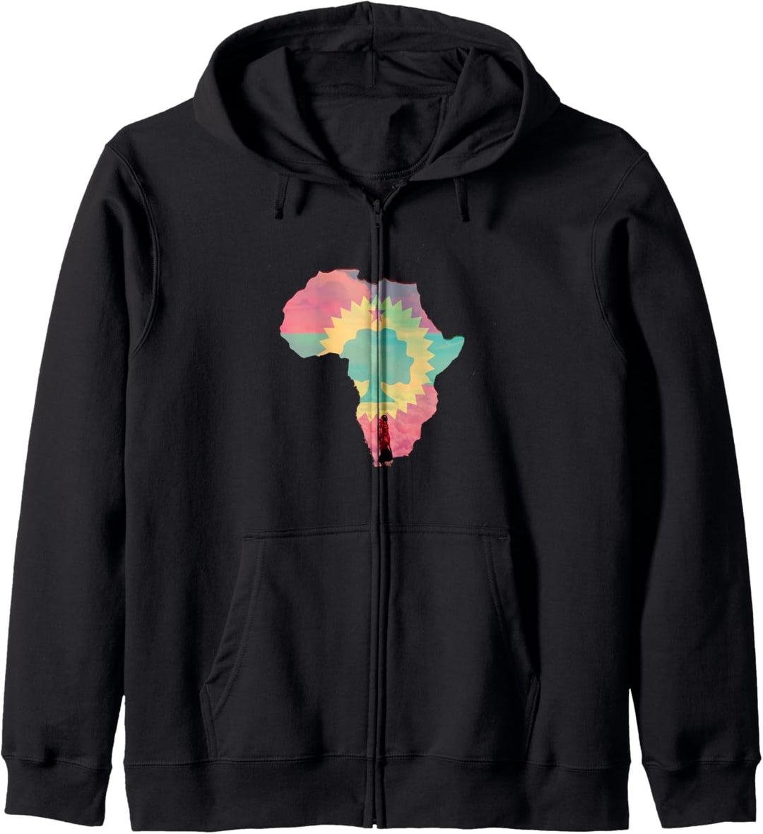 Oromo flag Ethiopian Oromian on African map proud gift Kapuzenjacke