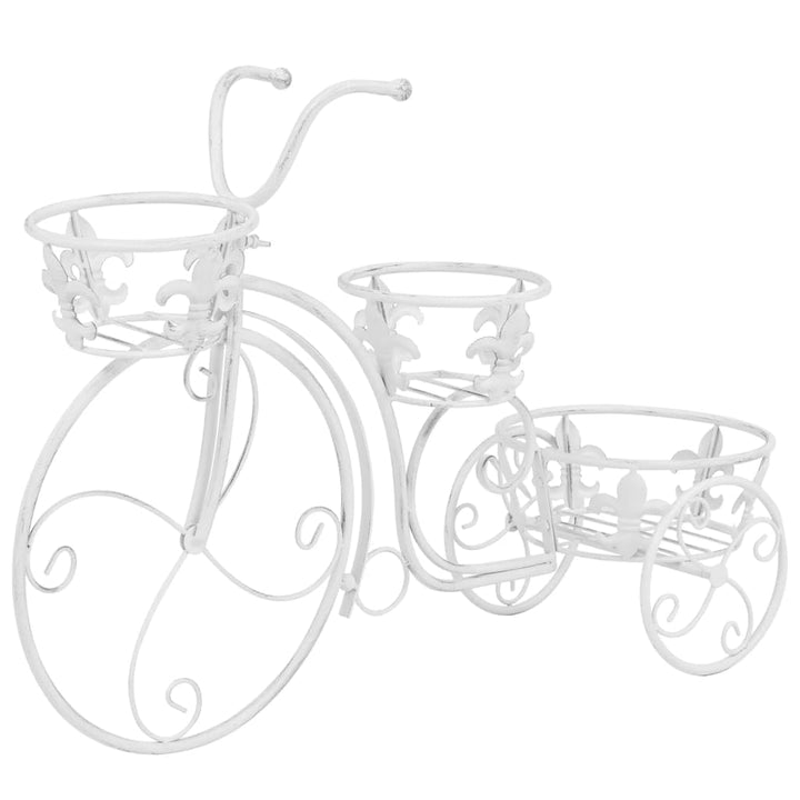 vidaXL Blumentreppe Fahrradform Vintage Metall Blumenständer Pflanzenständer