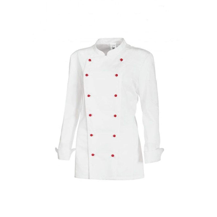 BP Gourmet 1542-400-21 Kochjacke für Damen - Langärmelig - 65% Polyester, 35% Baumwolle - Normale Pa