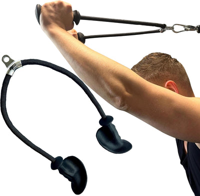MuscleForge® Ergonomisches Trizepsseil, Trizepsgriff Seil für Latzug, Seilzug, Kraftstation, Griff f