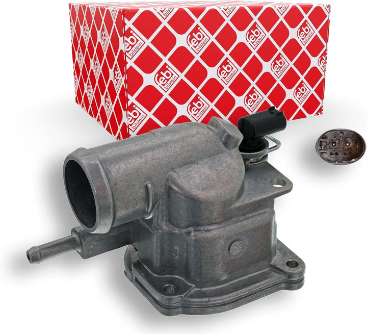 febi bilstein 39396 Thermostat mit Gehäuse, Dichtung und Temperaturschalter , 1 Stück