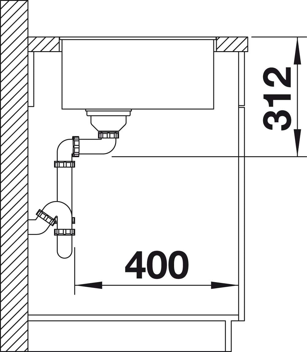 BLANCO SUBLINE 500-F | SILGRANIT anthrazit | Einbauart: Flächenbündig | ohne Ablauffernbedienung | 6
