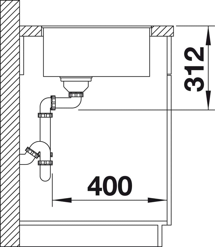 BLANCO SUBLINE 500-F | SILGRANIT anthrazit | Einbauart: Flächenbündig | ohne Ablauffernbedienung | 6