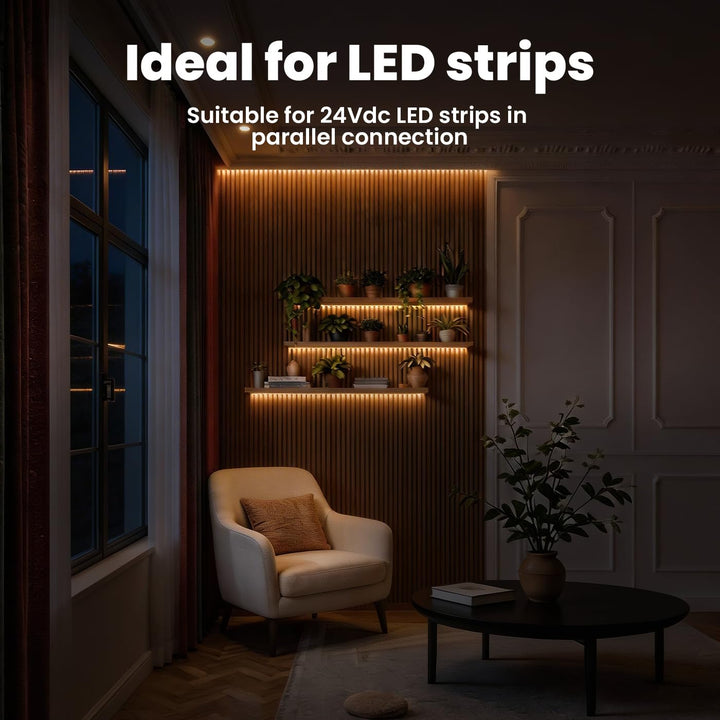illuburg LED Trafo 24V 60W Dimmbar DALI Push Slim Flickerfree LED Netzteil Treiber Driver Power Supp