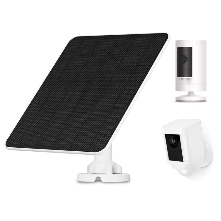 Solarpanel für Ring-Kamera, 5W Solarpanel Ladegerät für Ring Stick Up Cam und Spotlight Cam, Kamera-
