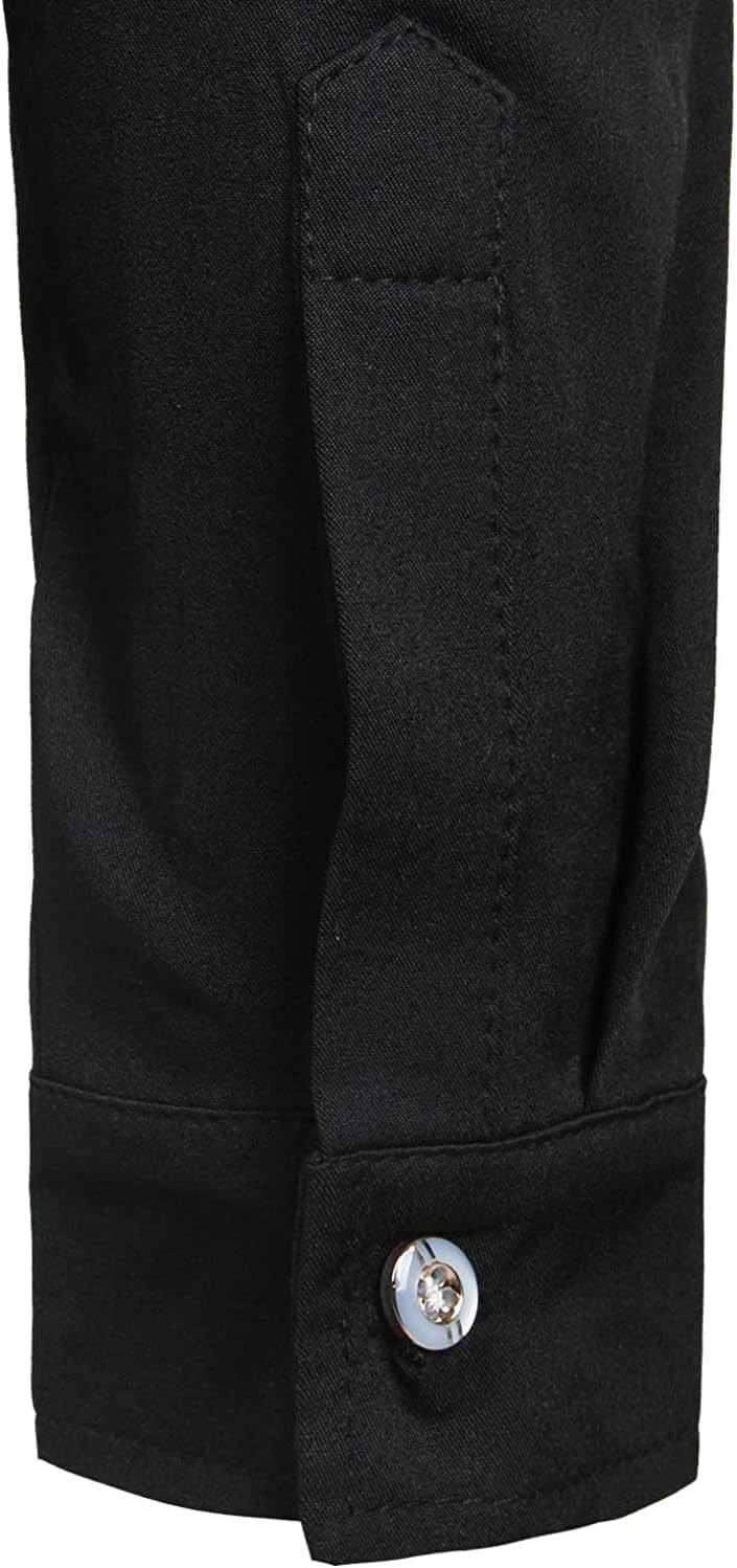 PARKLEES Herren-Smokinghemd, schmale Passform, langärmelig L Z69-black, L Z69-black