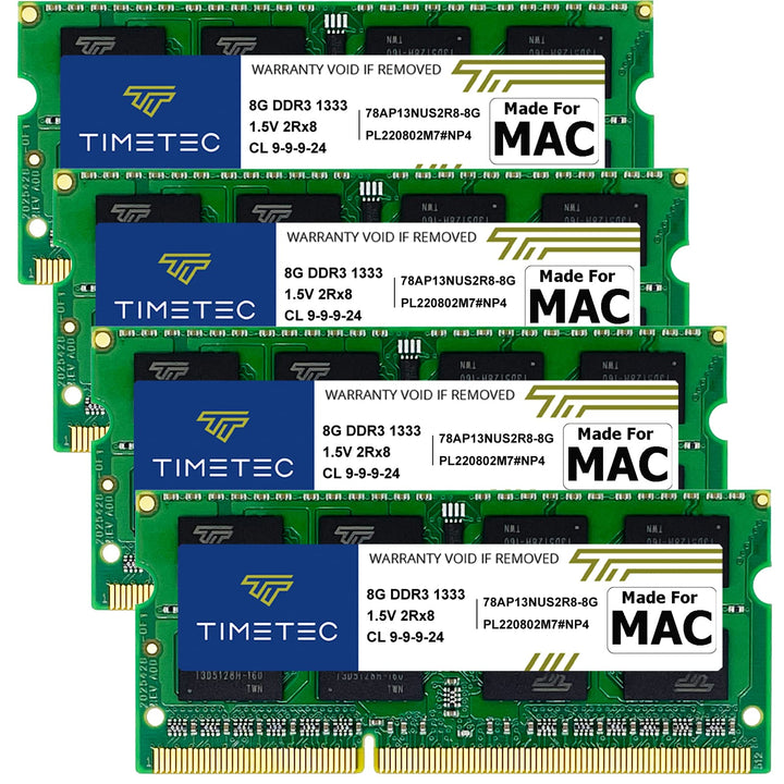 Timetec Hynix IC 32 GB Kit (4 x 8 GB), kompatibel für Apple DDR3 1333 MHz PC3-10600 iMac (Mitte 2010