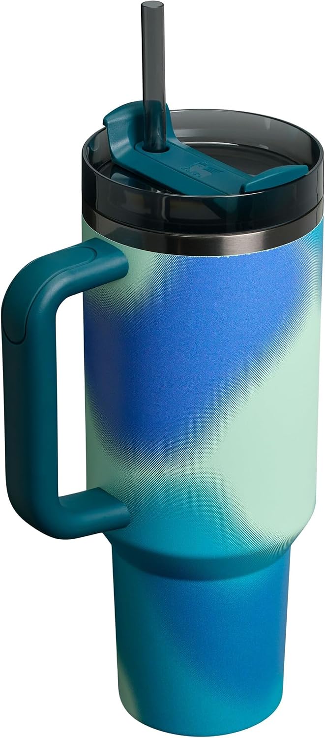 Stanley 1913 Quencher H2.0 Flowstate Trinkflasche Mit Strohhalm - Thermobecher Kühlt 11 Stunden - 48