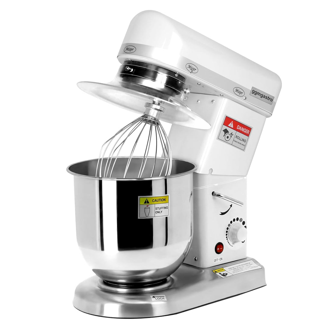 GGM Gastro Planetenrührwerk - Rührmaschine - 7 Liter - 500 W - 240 V - Geeignet für Teig, Creme, Eie