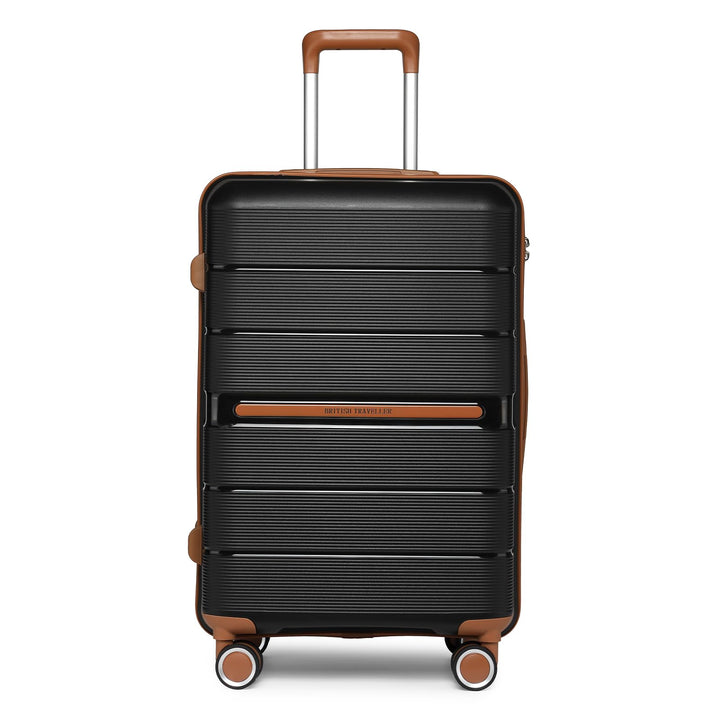 British Traveller Reisekoffer Mittelgross Koffer Trolleys Mittelgross Hartschalenkoffer 100% PP Hand