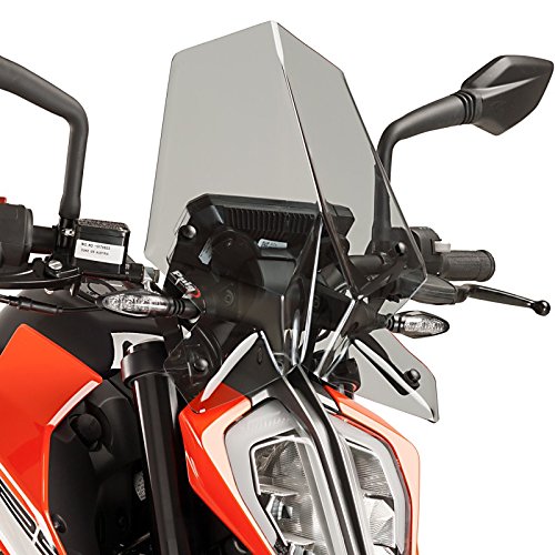 Nakedbike-Scheibe kompatibel für KTM 390/125 Duke 17-21 rauchgrau Puig NG Sport