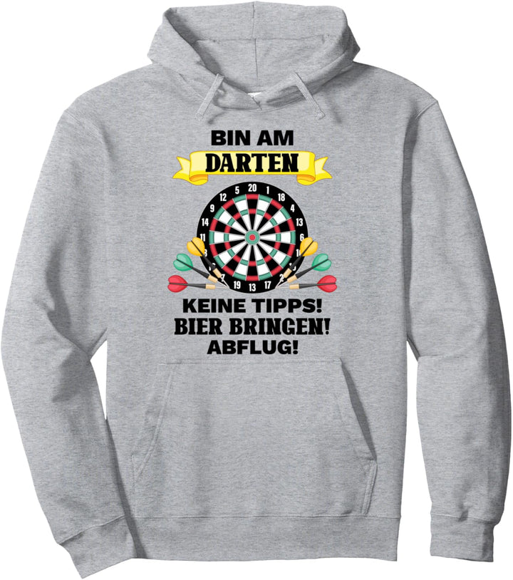 Dart Dartspieler Darten Darts Bier Bringen Abflug Pullover Hoodie
