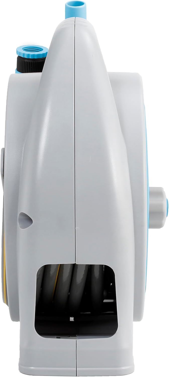 BRUNNER 7203133N Schlauchtrommel, Blau/Grau Komplette kompakte Schlauchtrommel (15m), Komplette komp