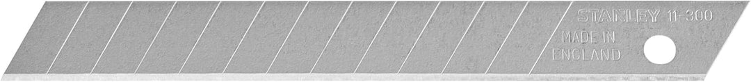 Stanley Abbrechklingen für Cuttermesser 1-11-300 (9 mm, gerade Schneide mit 12 abbrechbaren Segmente