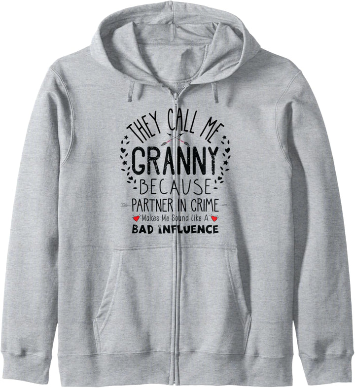 Favorite People Call Me Granny Partner In Crime Funny Kapuzenjacke