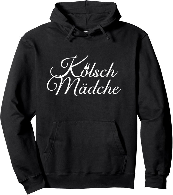 Kölsch Mädche (Weiss) Mädchen aus Köln Pullover Hoodie