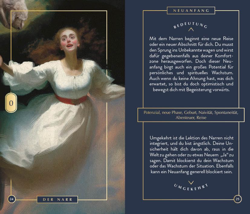 Tarot-Kartenset: Magic Soul Tarot: 78 kunstvoll illustrierte Karten mit Goldrand und Begleitbuch – m