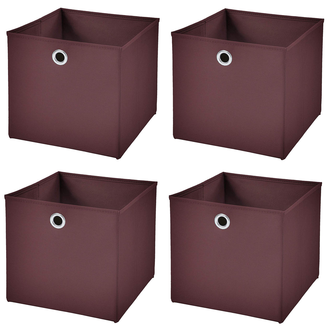 Stick&Shine Faltbare Aufbewahrungsboxen in verschiedenen Farben, 33 x 33 x 33 cm braun, Braun