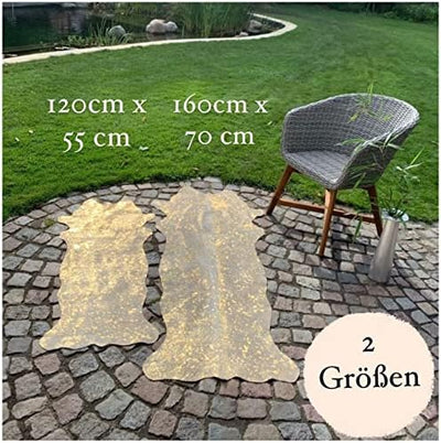 unendlich schoen - Echter Kuhfell Teppich klein, Made in Germany, geruchsneutral, Rinderfell ideal f
