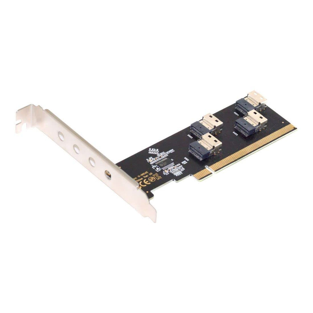 chenyang CY Vier 4X Slimline SFF-8654 X4 NVME auf PCI-Express X16 3.0 4.0 Raid Card VROC Raid0 Hyper